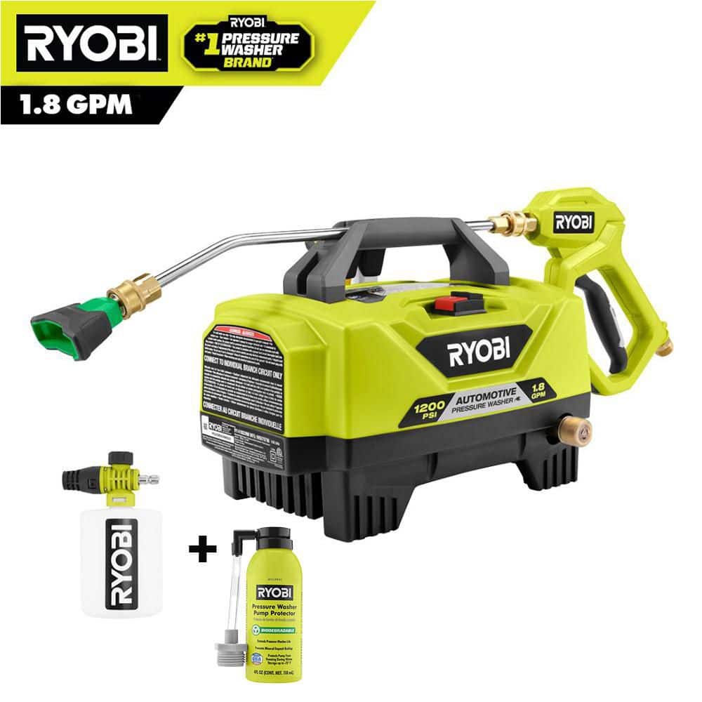 1200 PSI 1.8 GPM Cold Water Automotive High Flow Electric Pressure Washer Kit with 4 oz. Pump Protector price history on PriceWatchPro