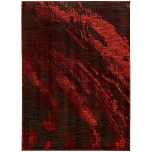 Java Red 5 ft. x 8 ft. Area Rug