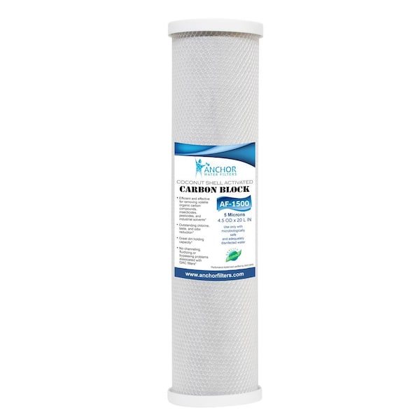 ANCHOR WATER FILTERS Carbon Block Replacement Filter for Whole House Water Filtration Systems