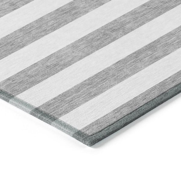 Chantille ACN528 Gray 5 ft. x 7 ft. 6 in. Machine Washable Indoor/Outdoor Geometric Area Rug