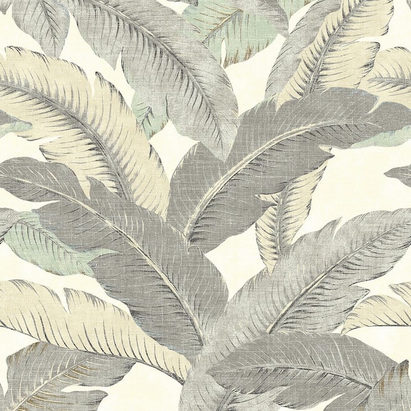 Tommy Bahama Swaying Palms Spa Vinyl Peel and Stick Wallpaper Roll ...