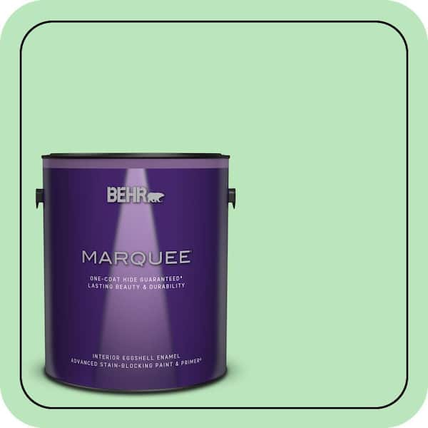 BEHR MARQUEE 1 gal. #P390-3 Mint Parfait Eggshell Enamel Interior Paint & Primer