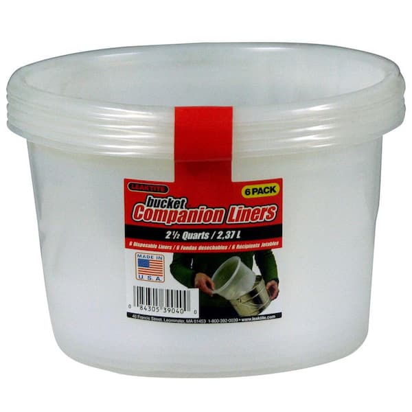 Bucket Companion 2-1/2-qt. Pail Liner (Set of 6)