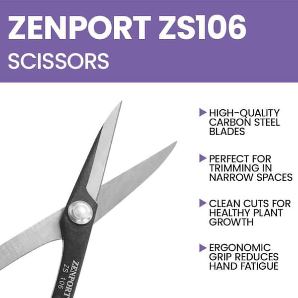 ZENPORT 8.3 in. L Bonsai/Floral Pruning Scissors ZS106 - The Home