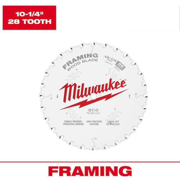 Milwaukee 10-1/4 in. x 28-Tooth Framing Circular Saw Blade