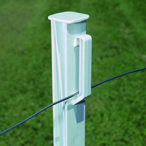 Fi-Shock 48 in. Plastic White Step-in Fence Post