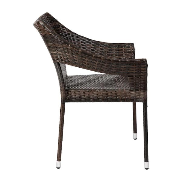 Mainstays danella outdoor 2025 patio wicker dining chairs