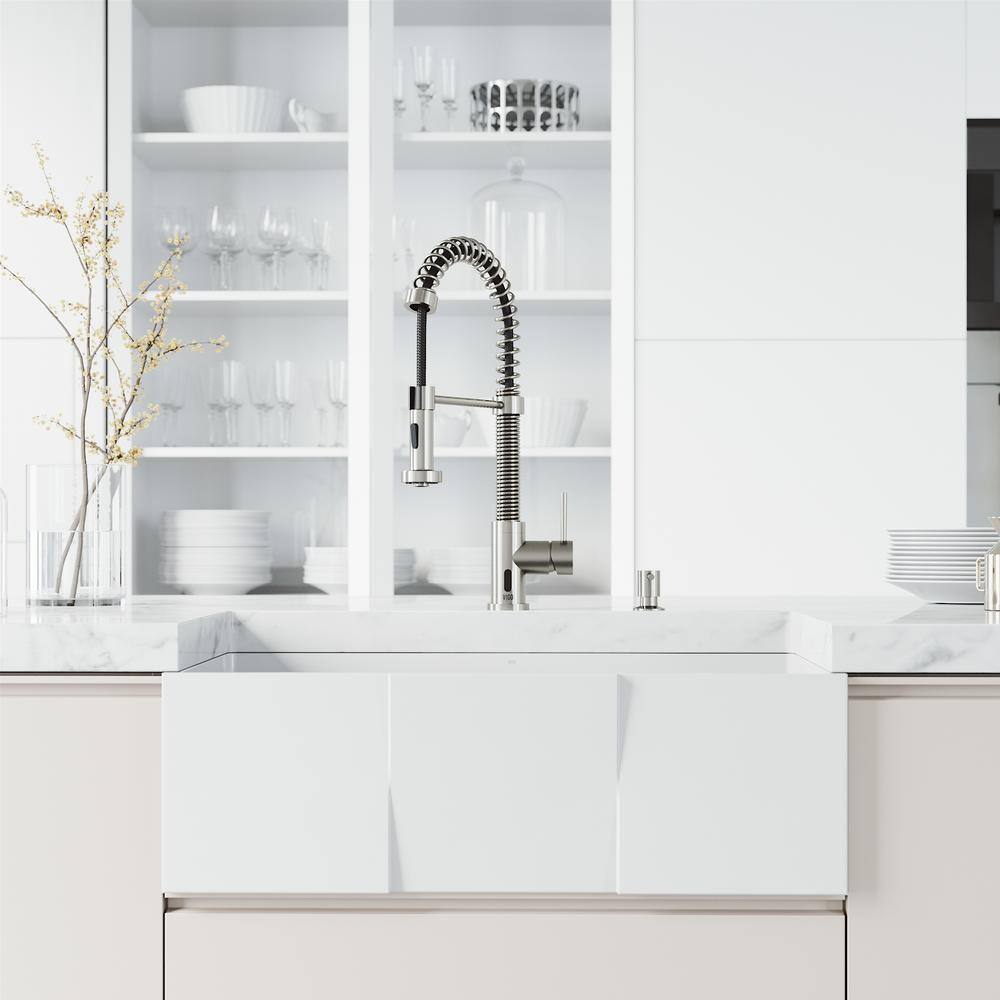 Stainless Steel Touchless Pull-Down Kitchen Faucet with Spray