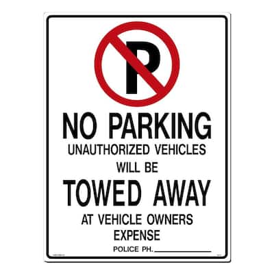 No Parking Sign durable and weather resistant PCV 14 High X 10 Wide Pro Image Tow Away Zone Legend Sign PCV 14 High X 10 Wide durable and weather resistant 