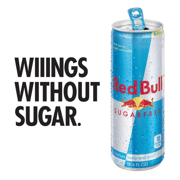 Red Bull Red Bull Sugar Free Energy Drink, 8.4 fl. oz. (4-Pack) RB2860 -  The Home Depot