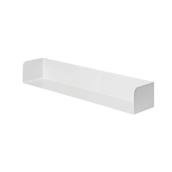 Dolle SHOWCASE 31.5 in. x 5.9 in. x 4.5 in. White Steel Decorative Wall Shelf with Brackets