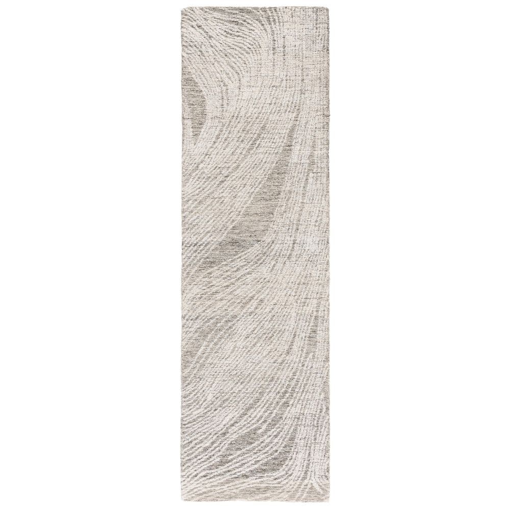 Abstract 2 ft. x 6 ft. Charcoal/Ivory Classic Marble Runner Rug price history on PriceWatchPro