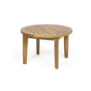 Milca Teak Wood Circular Outdoor Coffee Table