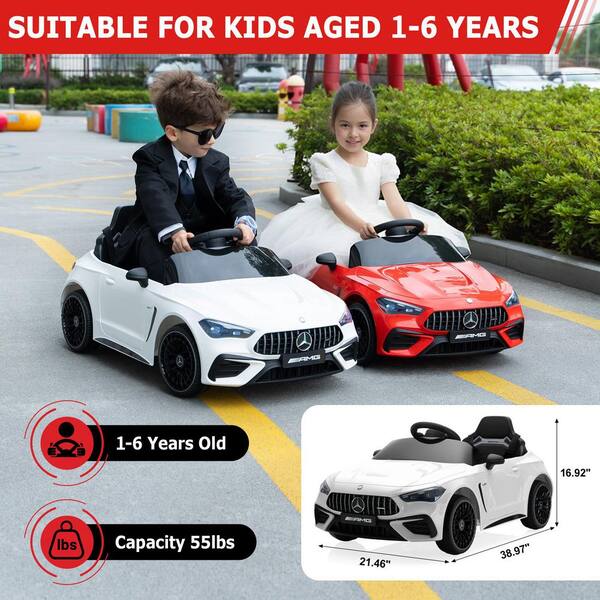 TOBBI Mercedes-Benz AMG CLE53 Licensed Ride-On Car for Kids Aged 3