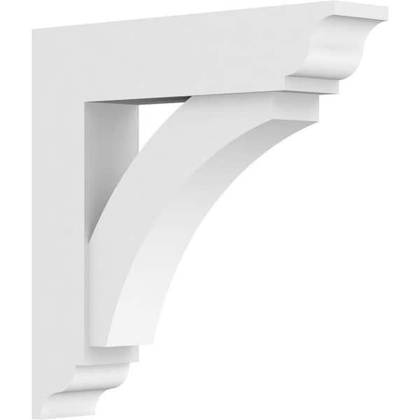 Ekena Millwork Standard Thorton 3 in. W x 18 in. H x 18 in. D Signature Urethane Polyurethane Bracket With Traditional Ends