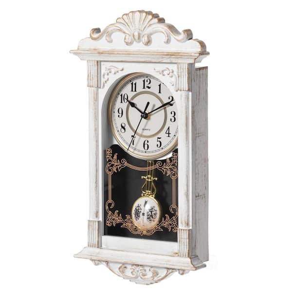 Quickway Imports Clockswise Vintage Grandfather Wood-Looking 