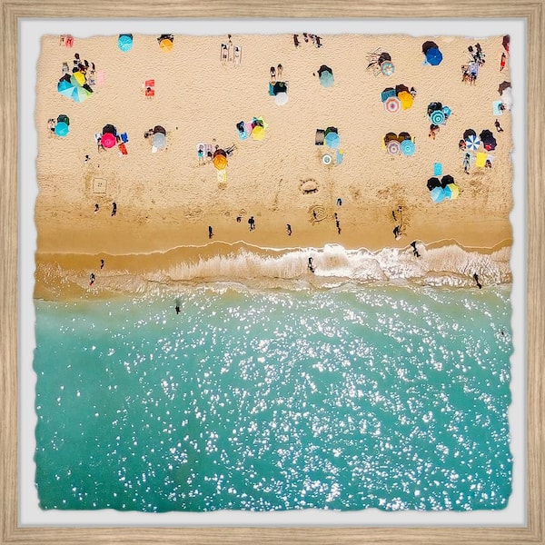 Unbranded "Beach Vacation" by Marmont Hill Framed Nature Art Print 18 in. x 18 in.