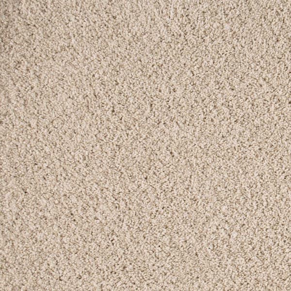 Rockaway I-Doric Cream-Beige 29 oz. Polyester Textured Installed Carpet