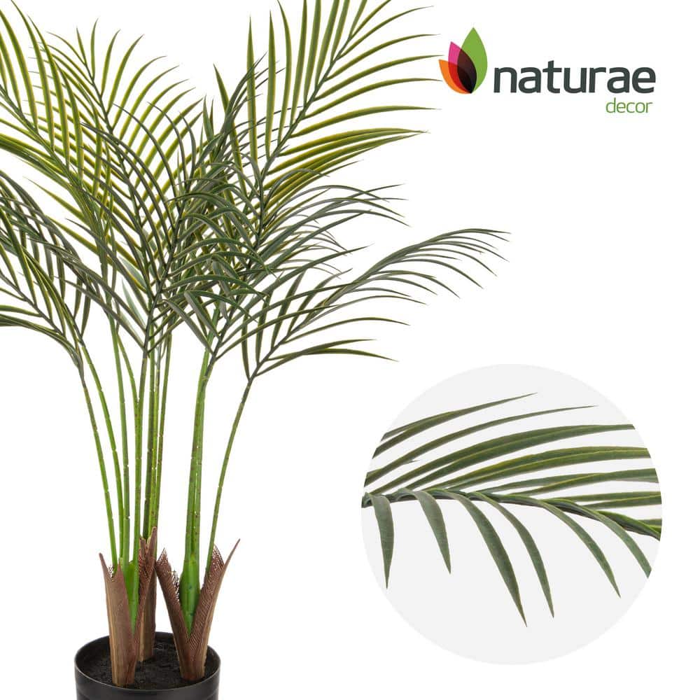 Green 35'' Plastic Potted Areca Palm Plant