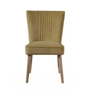 Charlie Yellow Polyster Cushioned Side Chair
