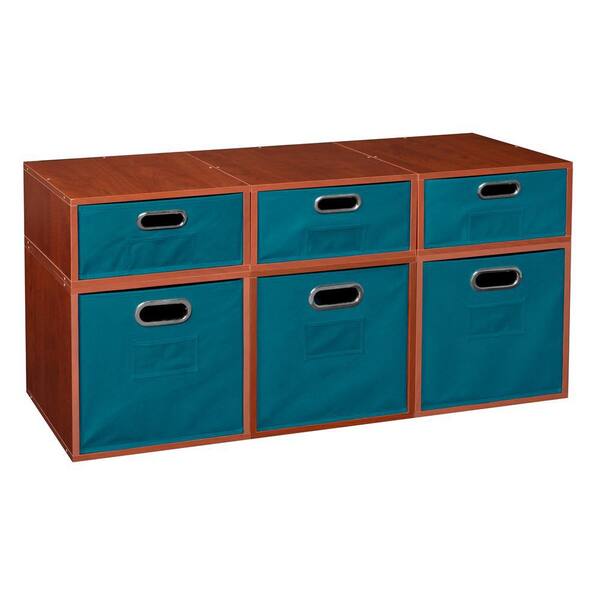 Regency 19.5 in. H x 39 in. W x 13 in. D Cherry Wood 6Cube Organizer HDCPC3F3HWCHTL The Home
