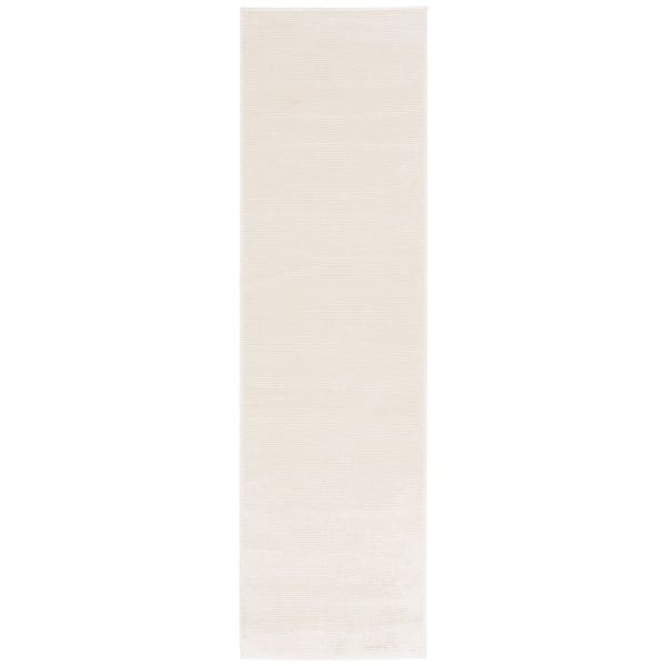 Revive Ivory 2 ft. x 12 ft. Solid Runner Rug