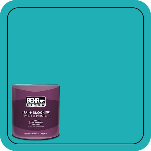 BEHR ULTRA 1 qt. #500B-5 Mermaid Treasure Extra Durable Eggshell Enamel Interior Paint & Primer