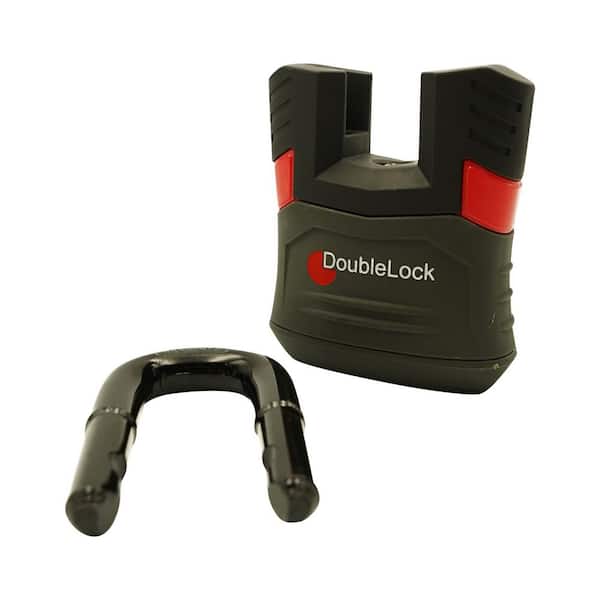 RED HAWK, Ultra Duty Large Shielded Steel Padlock, Rubberized Shroud, 2-Piece, (3 W x  4 H in.)