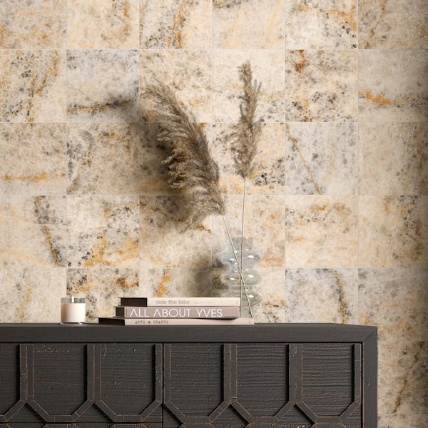 Senzia Cristalli 7.87 in. x 7.87 in. Matte Porcelain Marble look Floor and Wall Tile (10.76 sq. ft./Case)