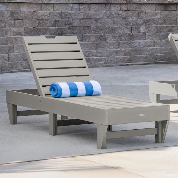 Sequoia Professional 1-Piece Plastic Outdoor Chaise Lounge