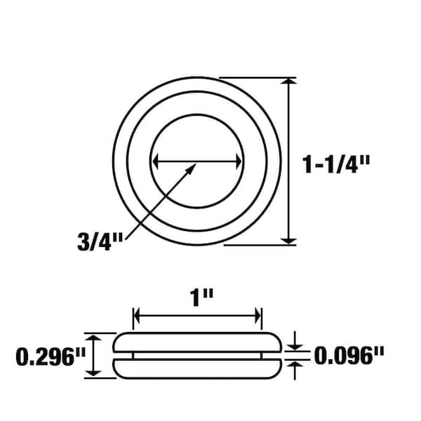 Everbilt - 3/4 in. Neoprene Grommet
