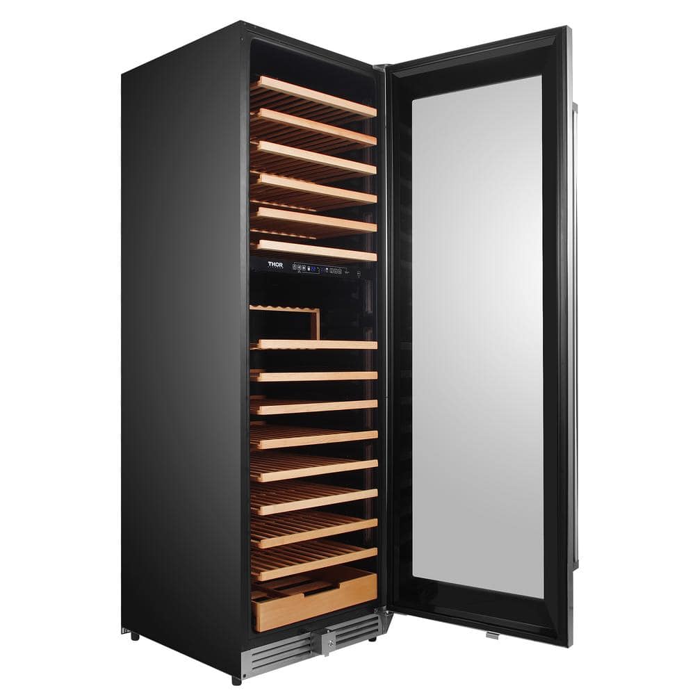 Thor 24-Inch Stainless Steel Dual Zone Wine Cooler with Interior Lighting