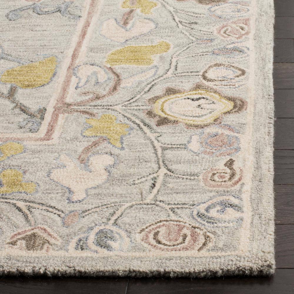 Gray Handmade Wool 8' x 10' Tufted Area Rug