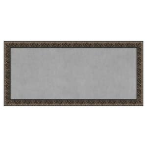 Intaglio Embossed Black 53 in. x 25 in. Framed Magnetic Board