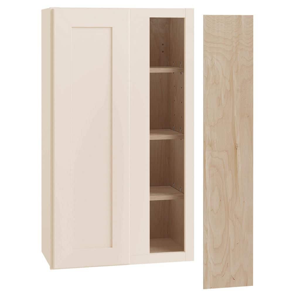 Newport 24 in. W x 12 in. D x 42 in. H Assembled Plywood Blind Wall Kitchen Cabinet in Blended Cream with Soft Close RH price history on PriceWatchPro