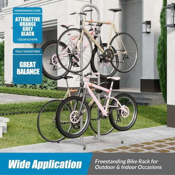 Freestanding vertical bike rack online