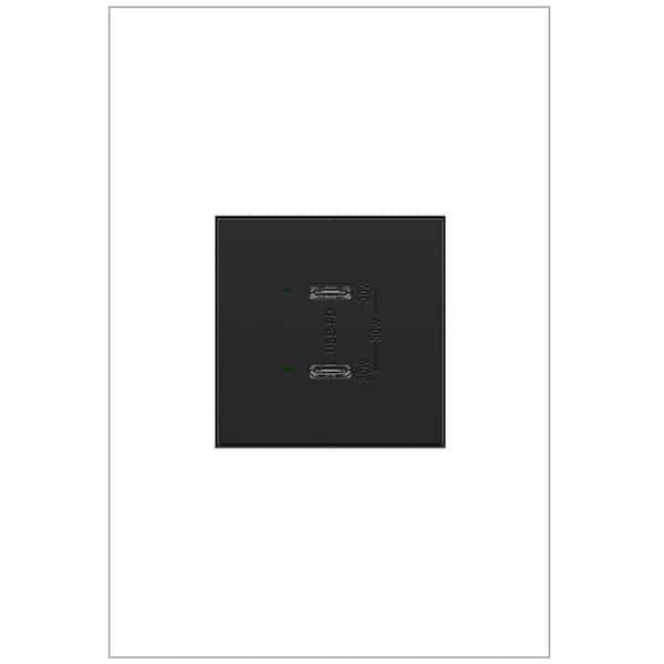 adorne 6.0 Amp 30 Watt Ultra-Fast Plus Power Delivery USB Type-C/C, Graphite