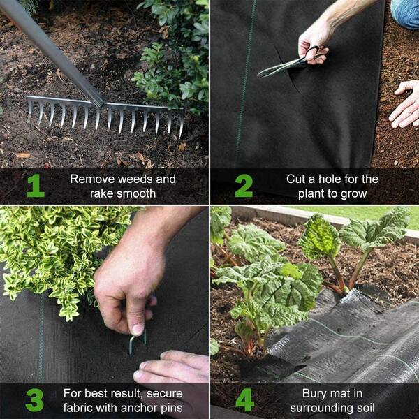Extreme Weed Block 15 ft x 50 ft Planting Fabric Landscape Barrier Ground Cover 