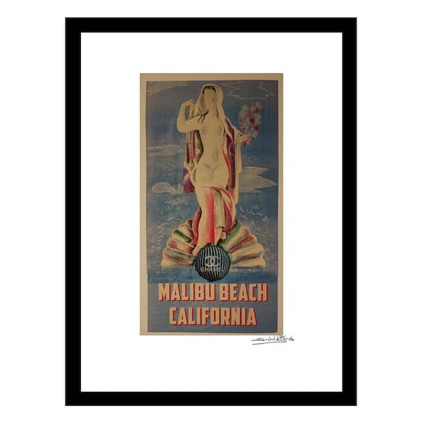 VENICE BEACH Collections Vintage Beauty by Fairchild Paris 1-Piece Framed Graphic Print Abstract Poster Art Print 18 in. x 14 in.