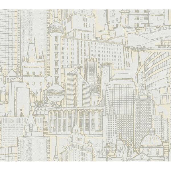 York Wallcoverings 60.75 Sq. Ft. Great Expectations Wallpaper Off White Paper Strippable Roll (Covers 60.75 sq. ft.)