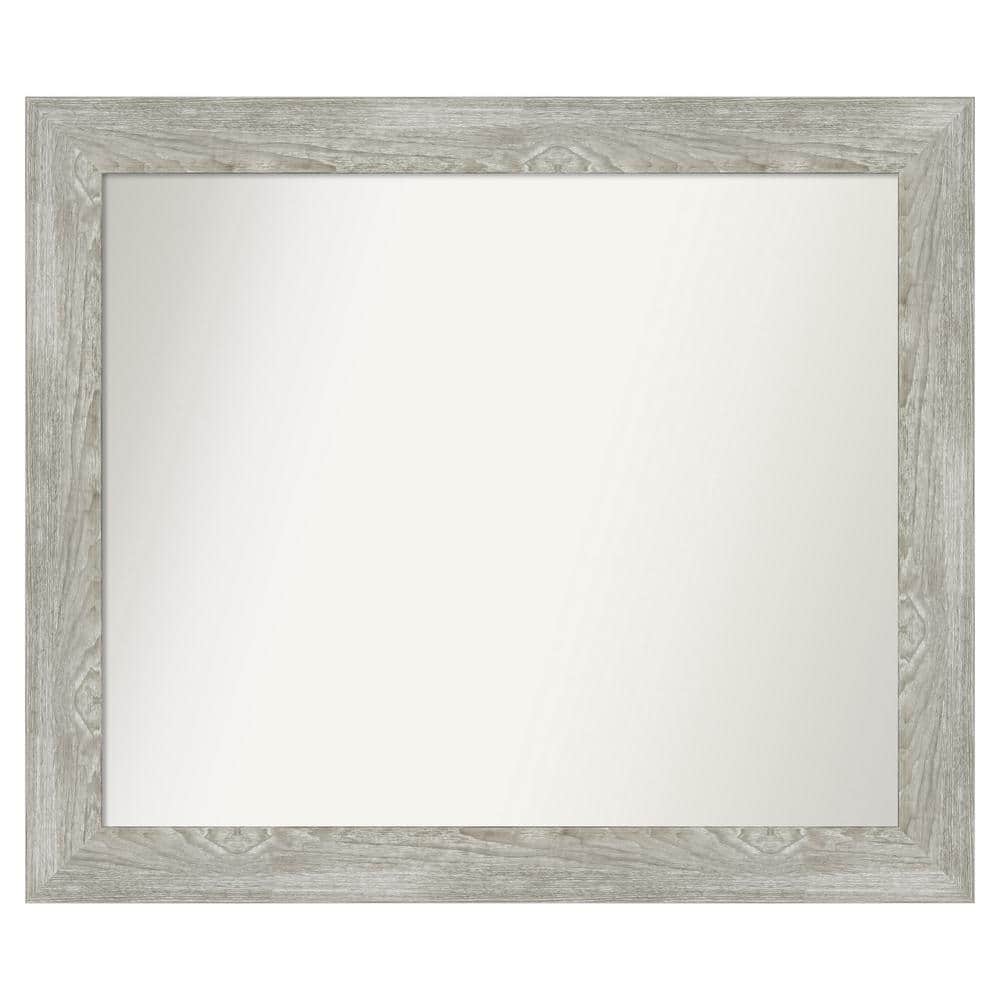 Dove Greywash 40 in. x 34 in. Custom Non-Beveled Distressed Recyled Polystyrene Bathroom Vanity Wall Mirror price history on PriceWatchPro