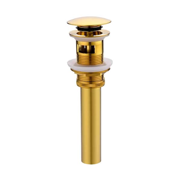 Bathroom Faucet Container Brass Wash Basin Sink Pop-Up Drain Plug with Overflow 
