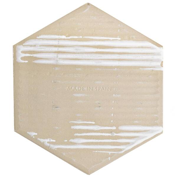 Merola Tile - Hexatile Matte Blanco 7 in. x 8 in. Porcelain Floor and Wall Tile (2.2 sq. ft. / Pack)