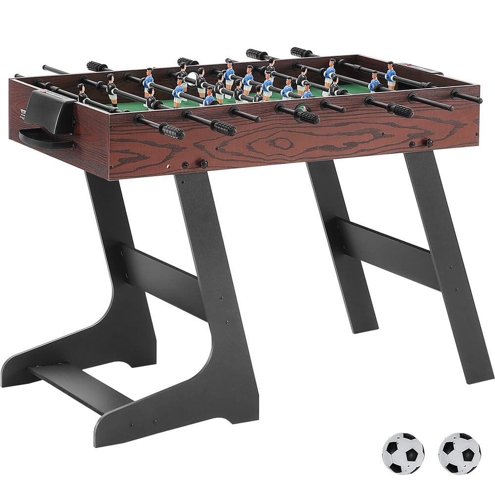 VEVOR Folding Foosball Table 42 in. Standard Size Foosball Table Indoor ...