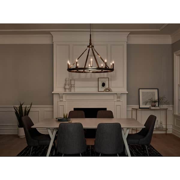 Kichler Emmala 10-Light Brushed Vintage Chandelier