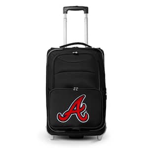 MLB Atlanta Braves 21 in. Black Carry-On Rolling Softside Suitcase