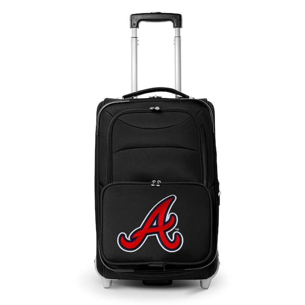 Denco MLB Atlanta Braves 21 in. Black Carry-On Rolling Softside Suitcase