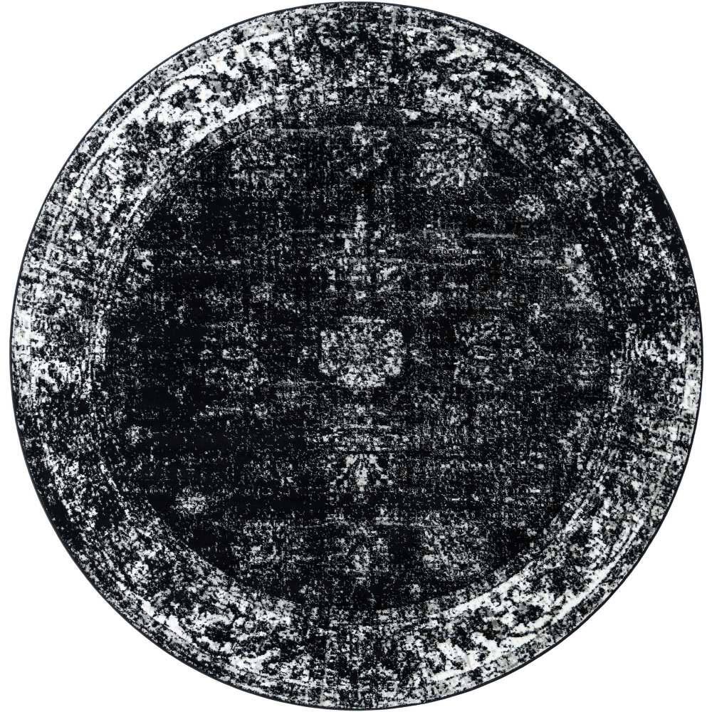 Sofia Casino Black 7 ft. 10 in. x 7 ft. 10 in. Area Rug price history on PriceWatchPro