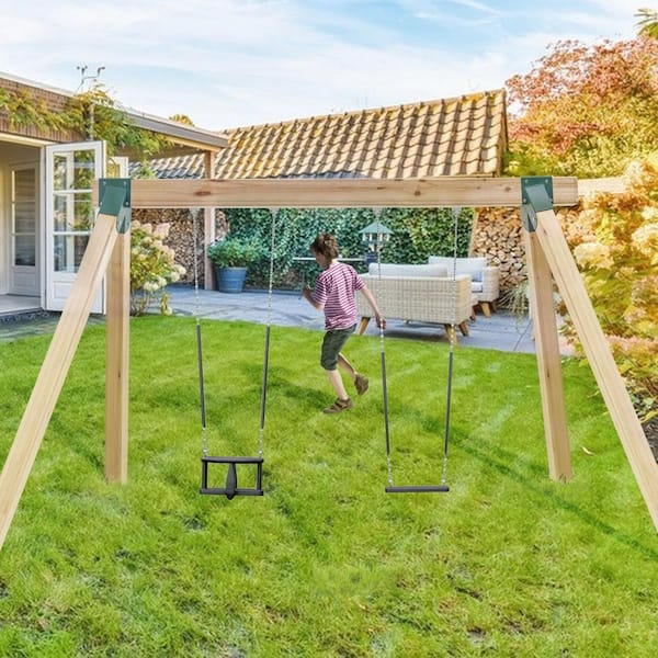 Ubuy Outdoor Metal Swing Frame Swing Set Hardware Heavy Duty