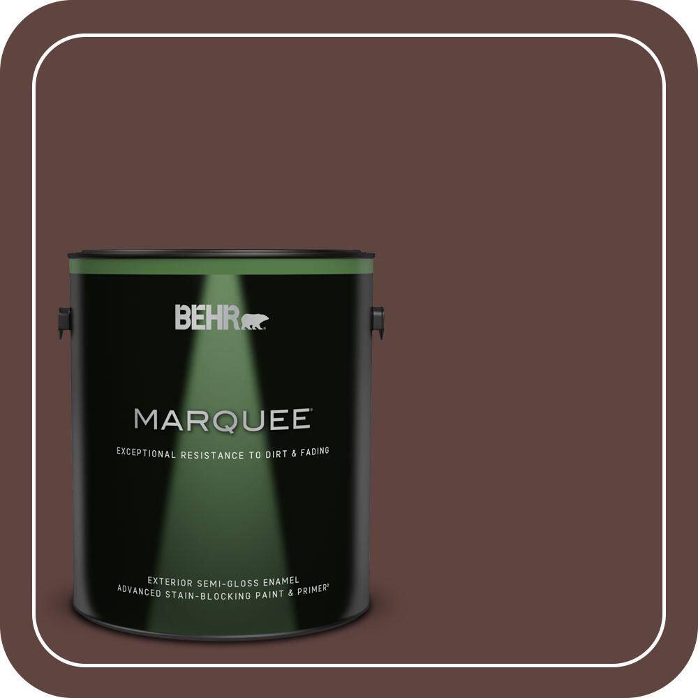 BEHR MARQUEE 1 gal. #MQ1-54 Death by Chocolate Semi-Gloss Enamel